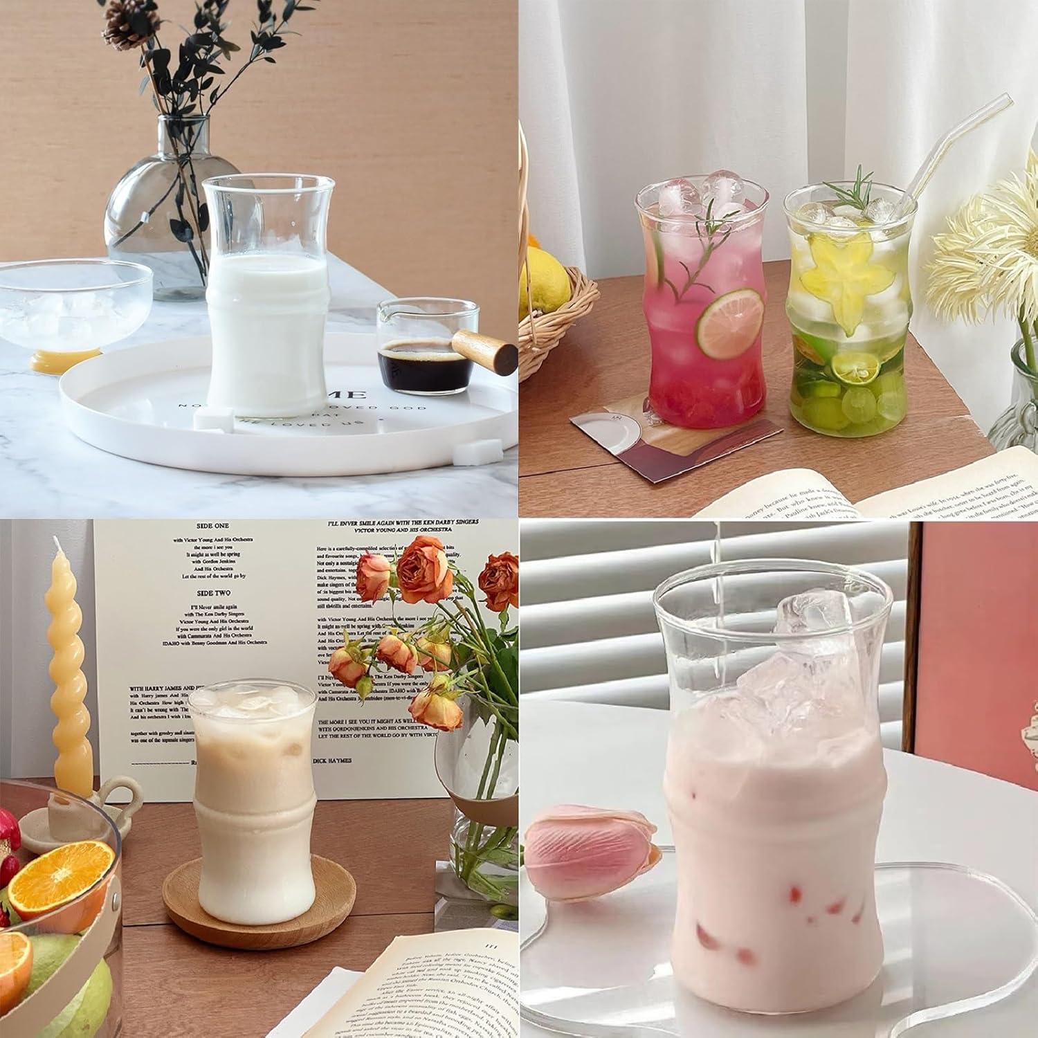 Latte Macchiato Gläser 400ml 2er Set Kristall Kaffeegläser