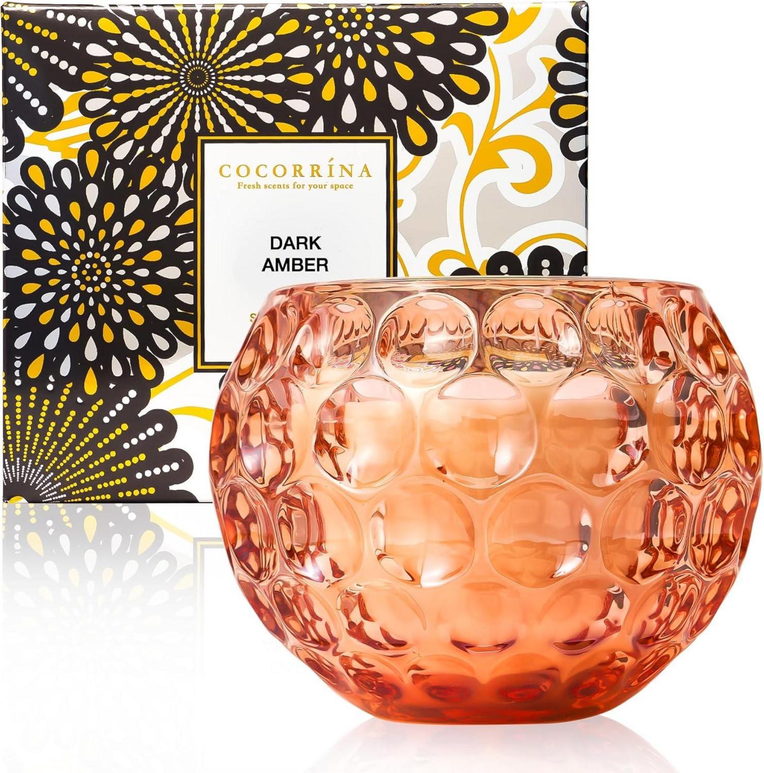 Duftkerze Dark Amber 300g Kokosnusswachs 2 Dochten Scented Candle 40