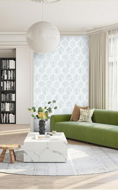Selbstklebendes Möbelaufkleber Modernes Streifen-Wandpapier, Wasserdichte Vinylfolie, 0.4W x 6L m