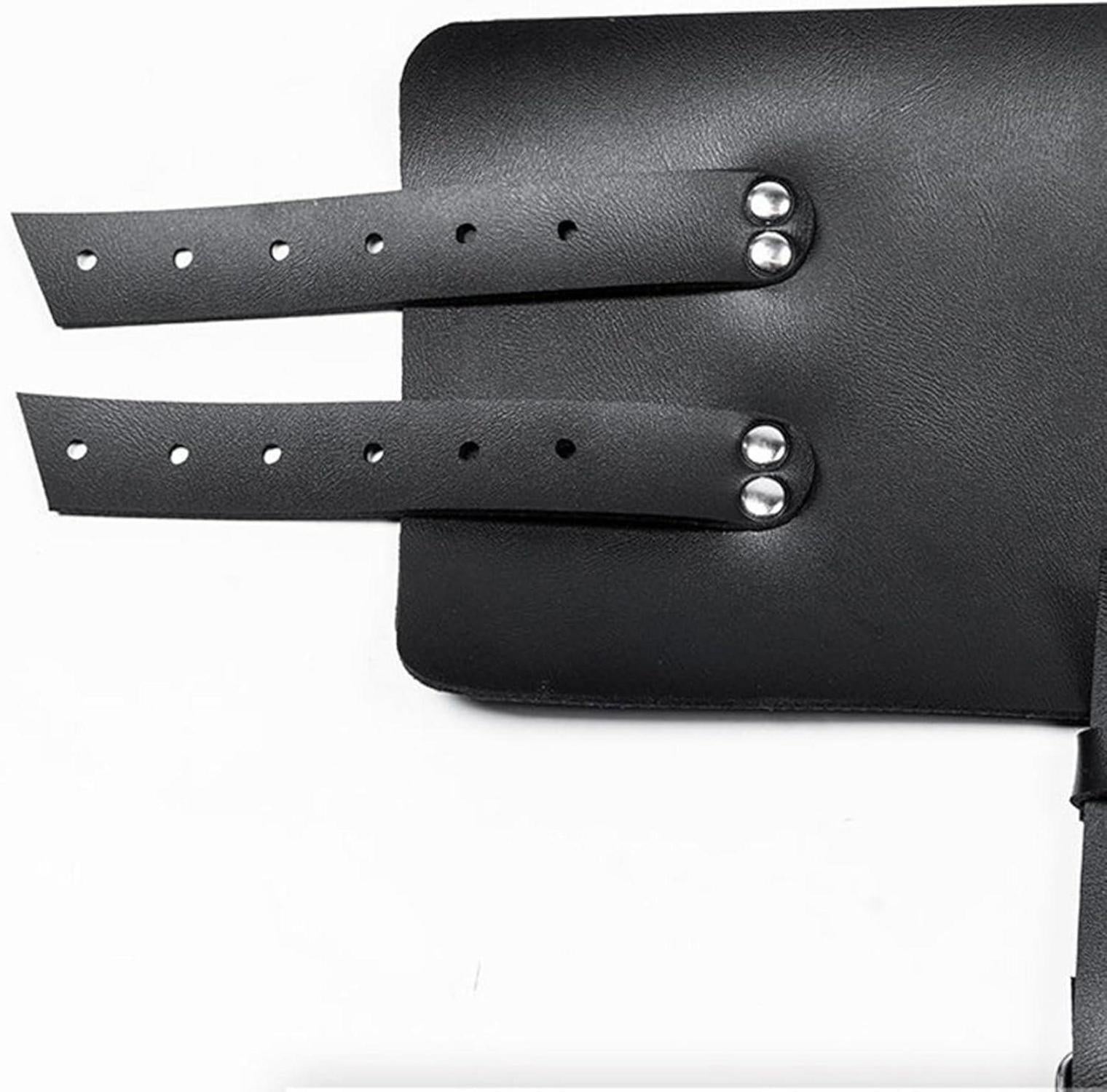 Damen Punk Leder Harness Body Schwarz Einstellbar Cosplay Rave Kostüm