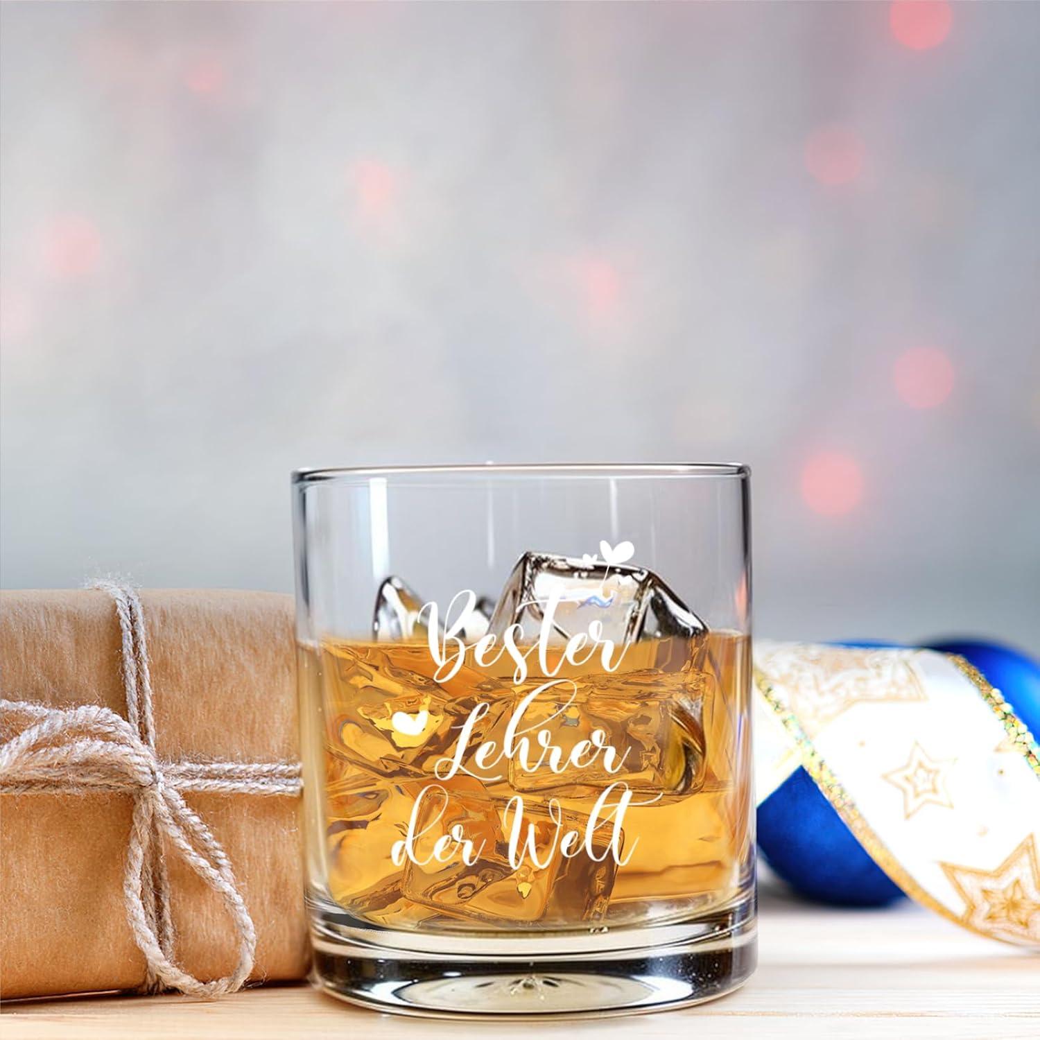 Lehrer Geschenk: Personalisiertes Whiskyglas mit Gravur