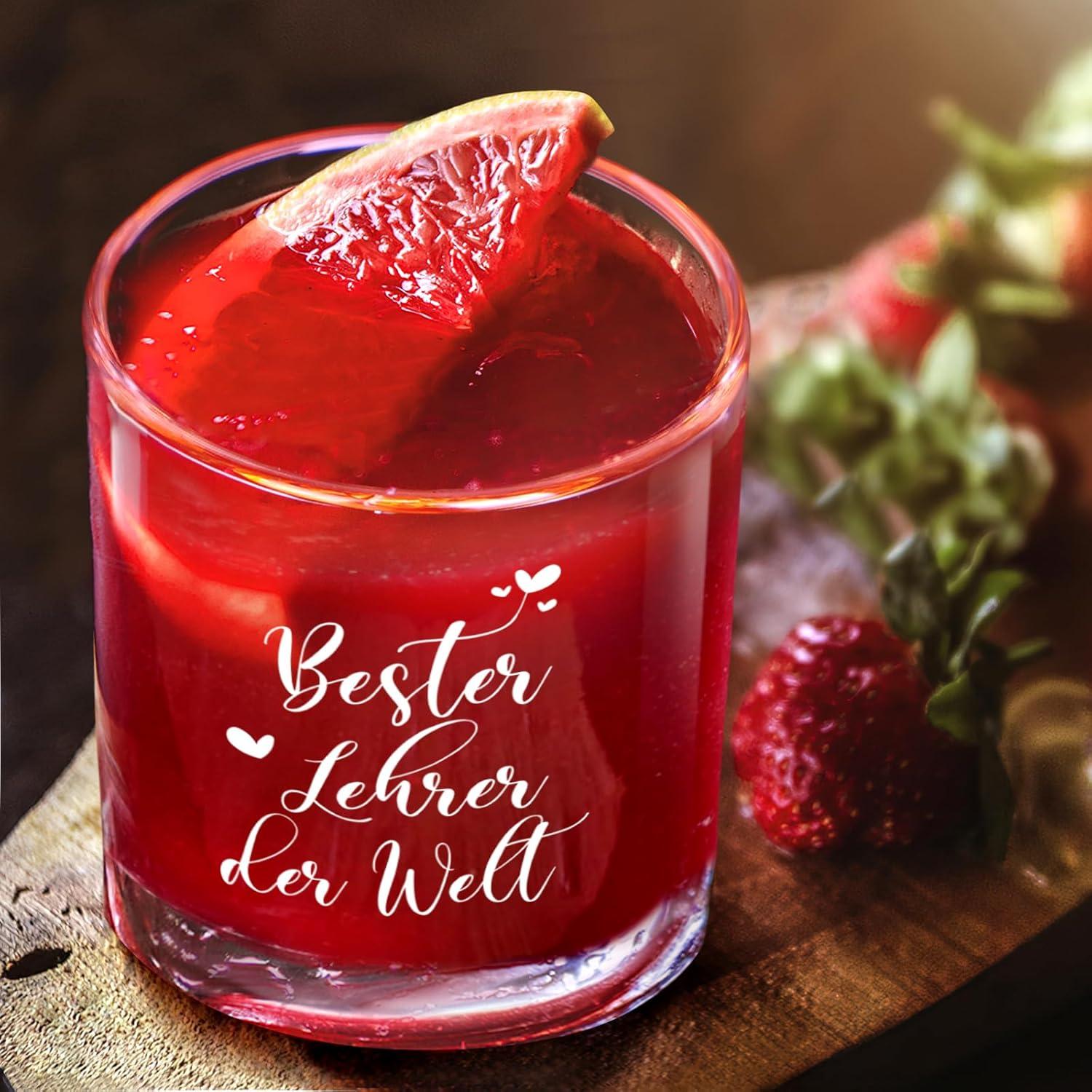 Lehrer Geschenk: Personalisiertes Whiskyglas mit Gravur
