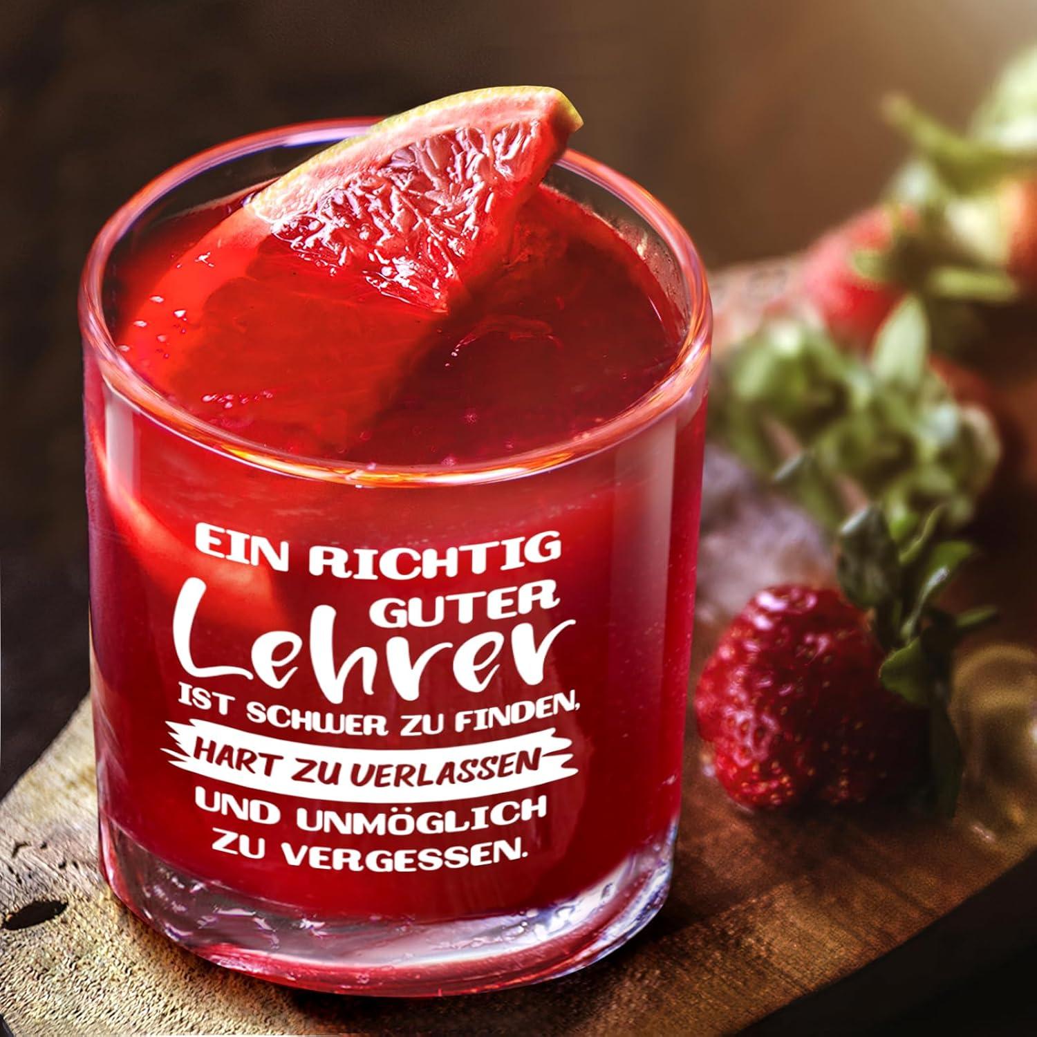 Personalisiertes Whiskyglas mit Gravur 10oz - Tolles Lehrer Geschenk
