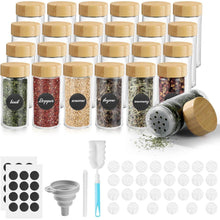 Moreau 24er Set Gewürzgläser Rund mit Zubehör und Etiketten