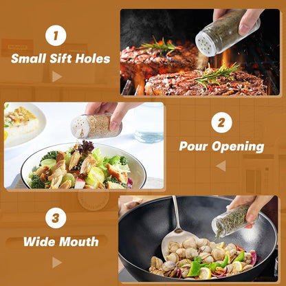 Moreau 24er Set Gewürzgläser Rund mit Zubehör und Etiketten