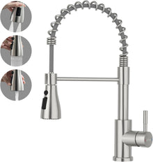 APPASO Wasserhahn Küche mit Brause Hochdruck 3 Strahlarten Edelstahl