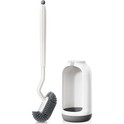 Silikon Toilettenbürste Set mit Halter – Randreiniger & Schnelltrocknend