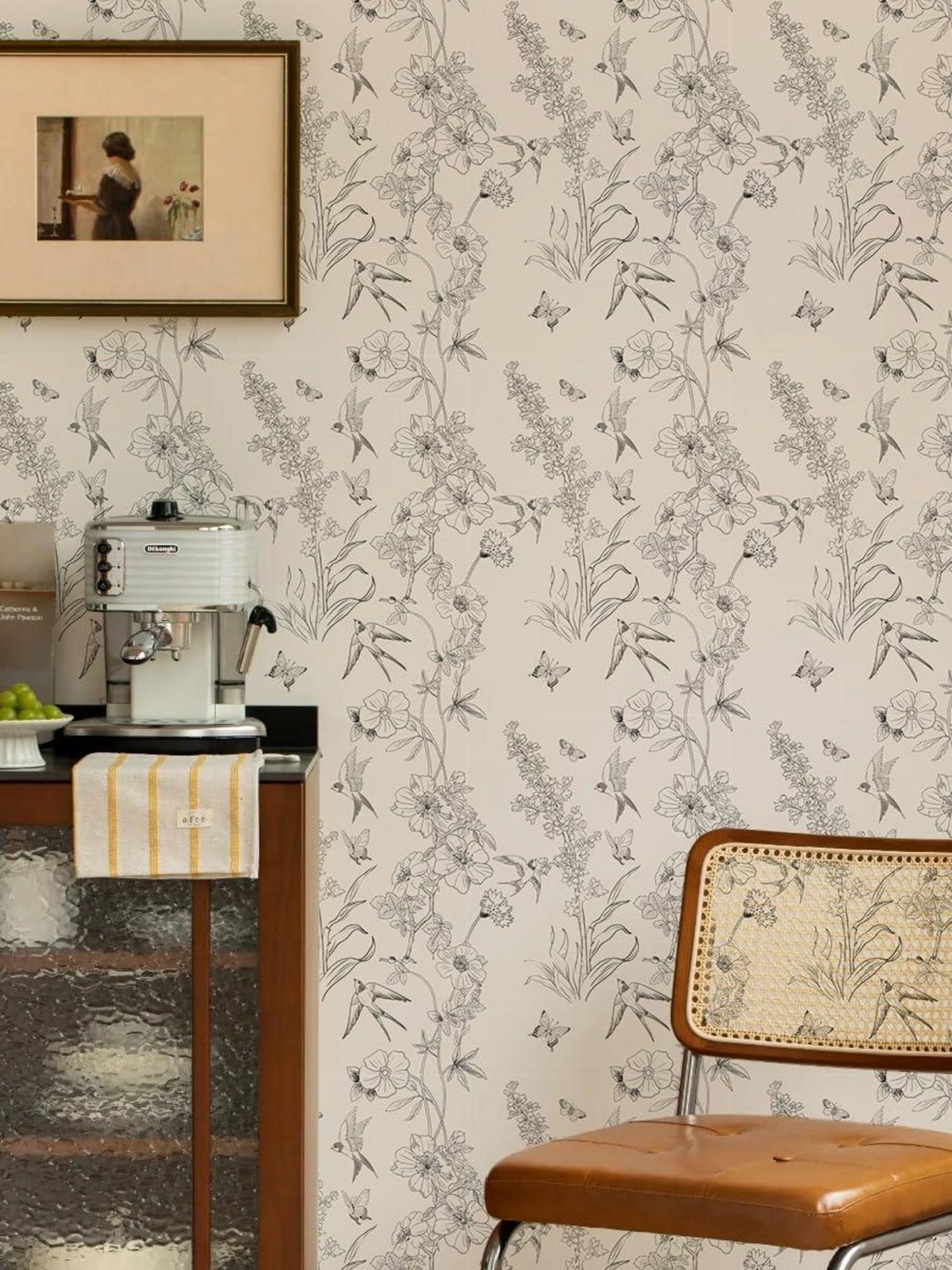 Selbstklebende Fototapete Blume Vintage Wanddekoration 44x300cm