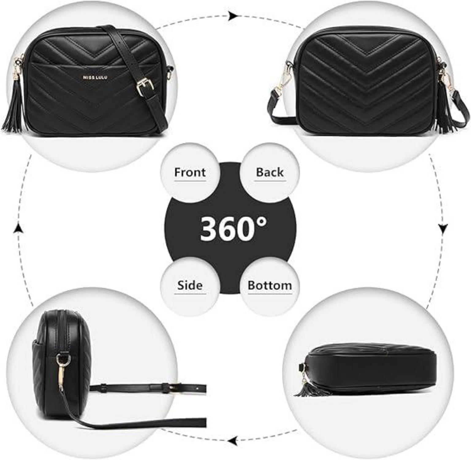 Stilvolle Damen Umhängetasche aus PU Leder, Crossbody Bag Damentasche