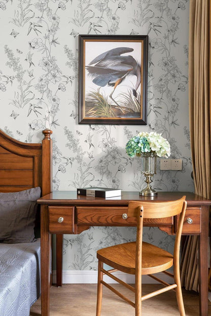 Selbstklebende Fototapete Blume Vintage Design 44cm x 300cm
