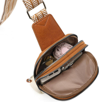 Damen Crossbody Bag Klein PU-Leder Umhängetasche - Blau