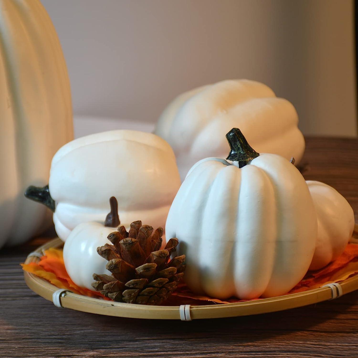 Künstliche Kürbisdekoration für Halloween & Erntedankfest, 10 Stück