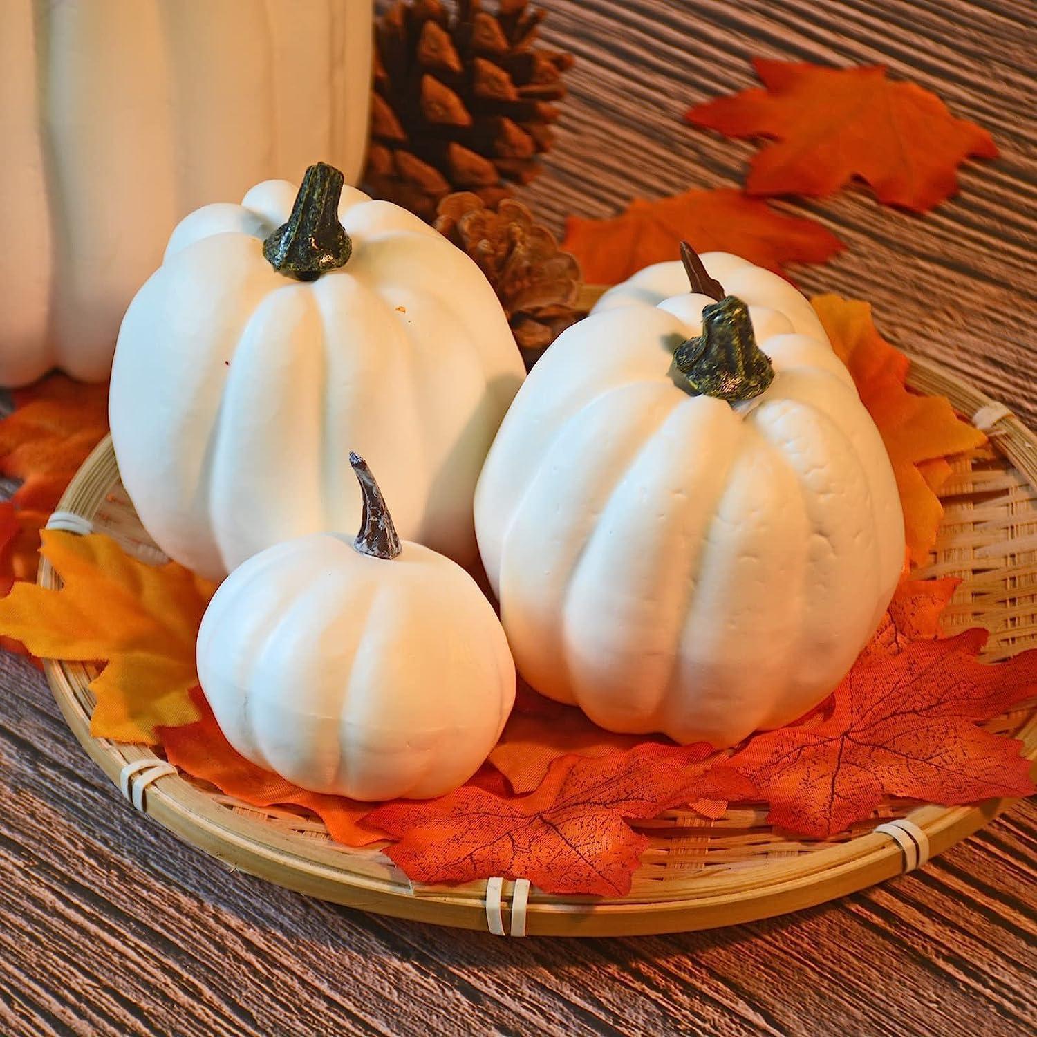 Künstliche Kürbisdekoration Set 10 Stück Halloween Erntedankfest
