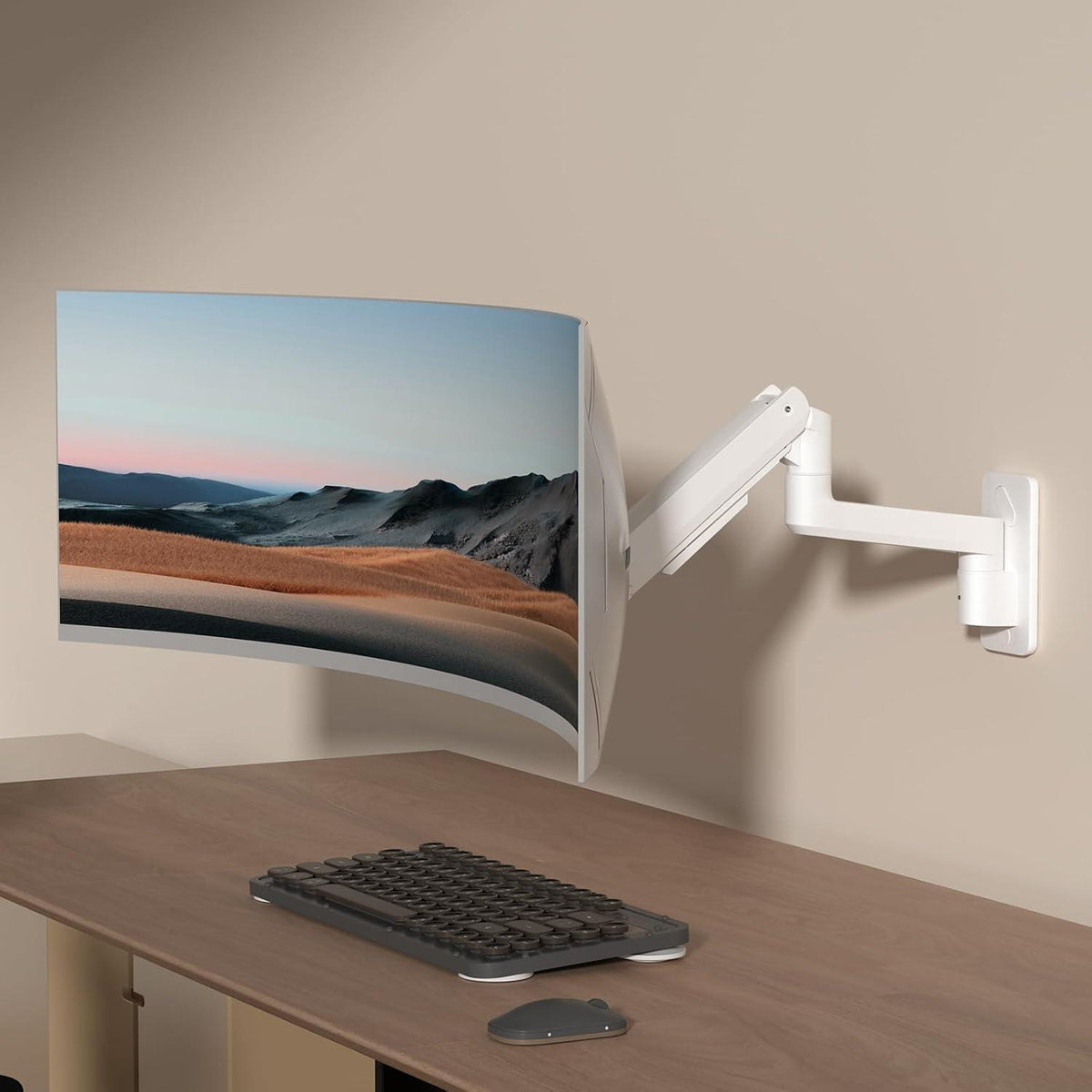 Wandhalterung Monitor Ultrawide 17-49 Zoll, Höhenverstellbar