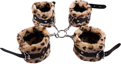 Bettfesseln Set Bondageset Augenmaske Handschellen BDSM Erotik