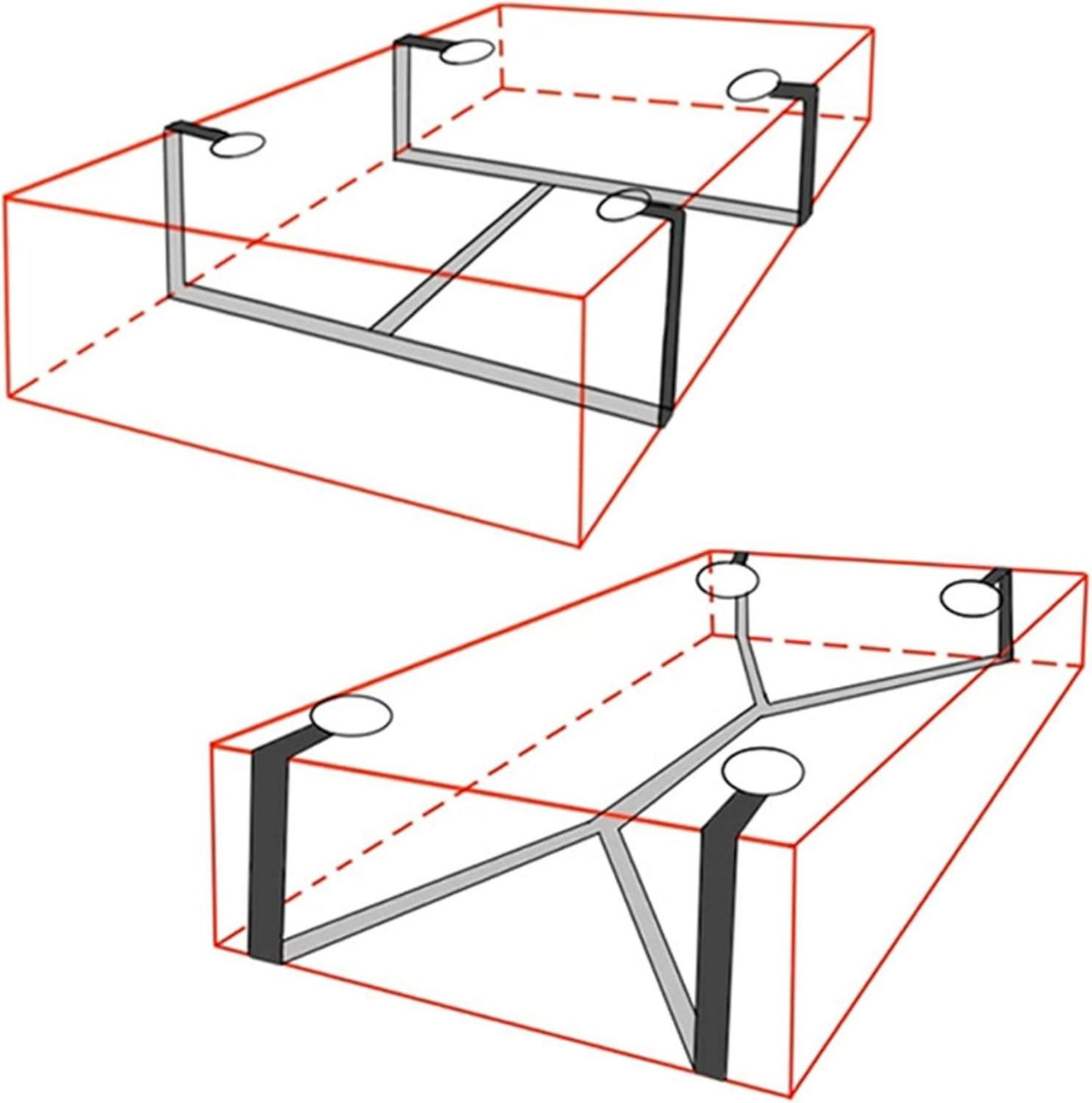 Bettfesseln Set Bondageset Augenmaske Handschellen BDSM Erotik