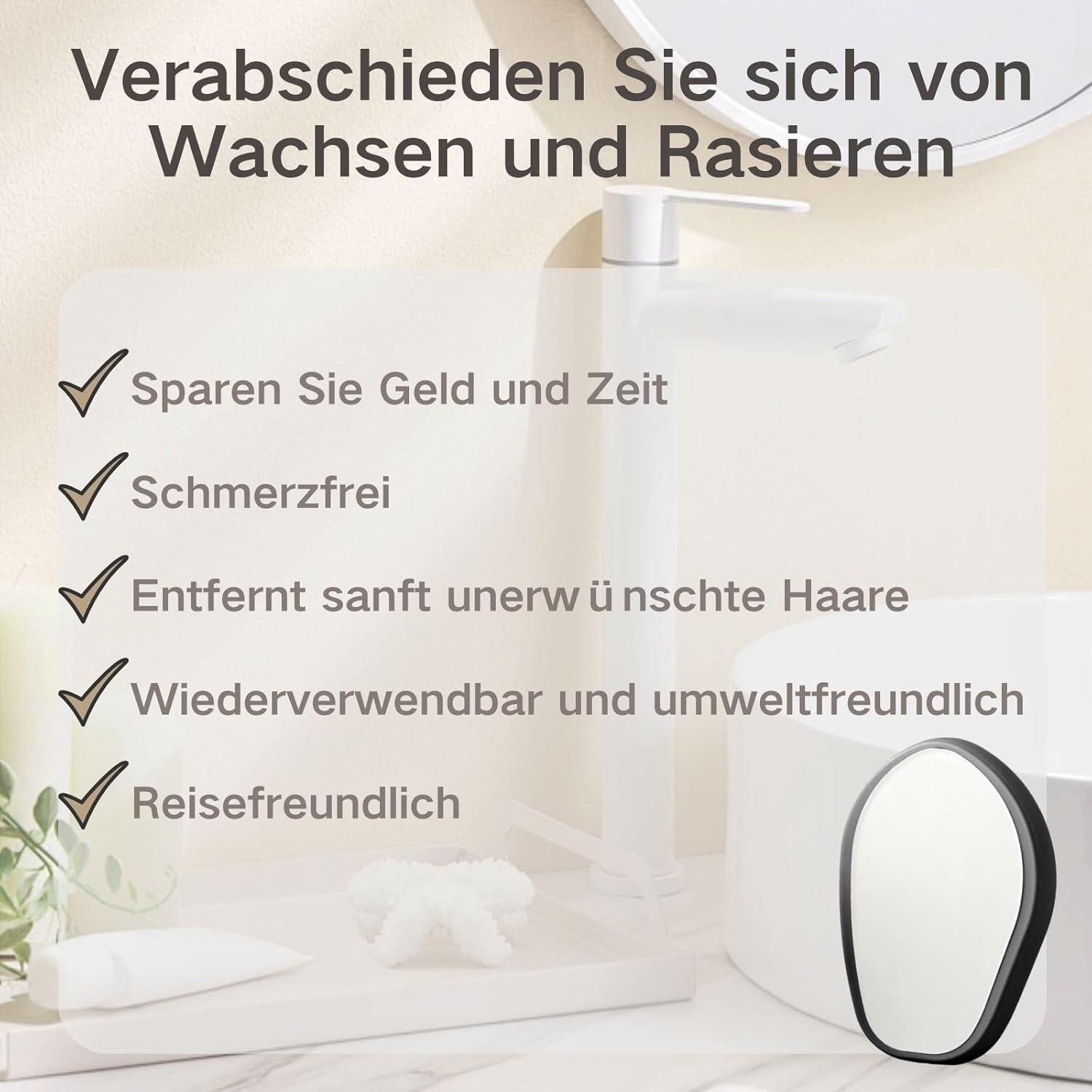 Haarentferner Kristall Nano Magic Gesicht Damen Herren Smooth Shave Entfernung