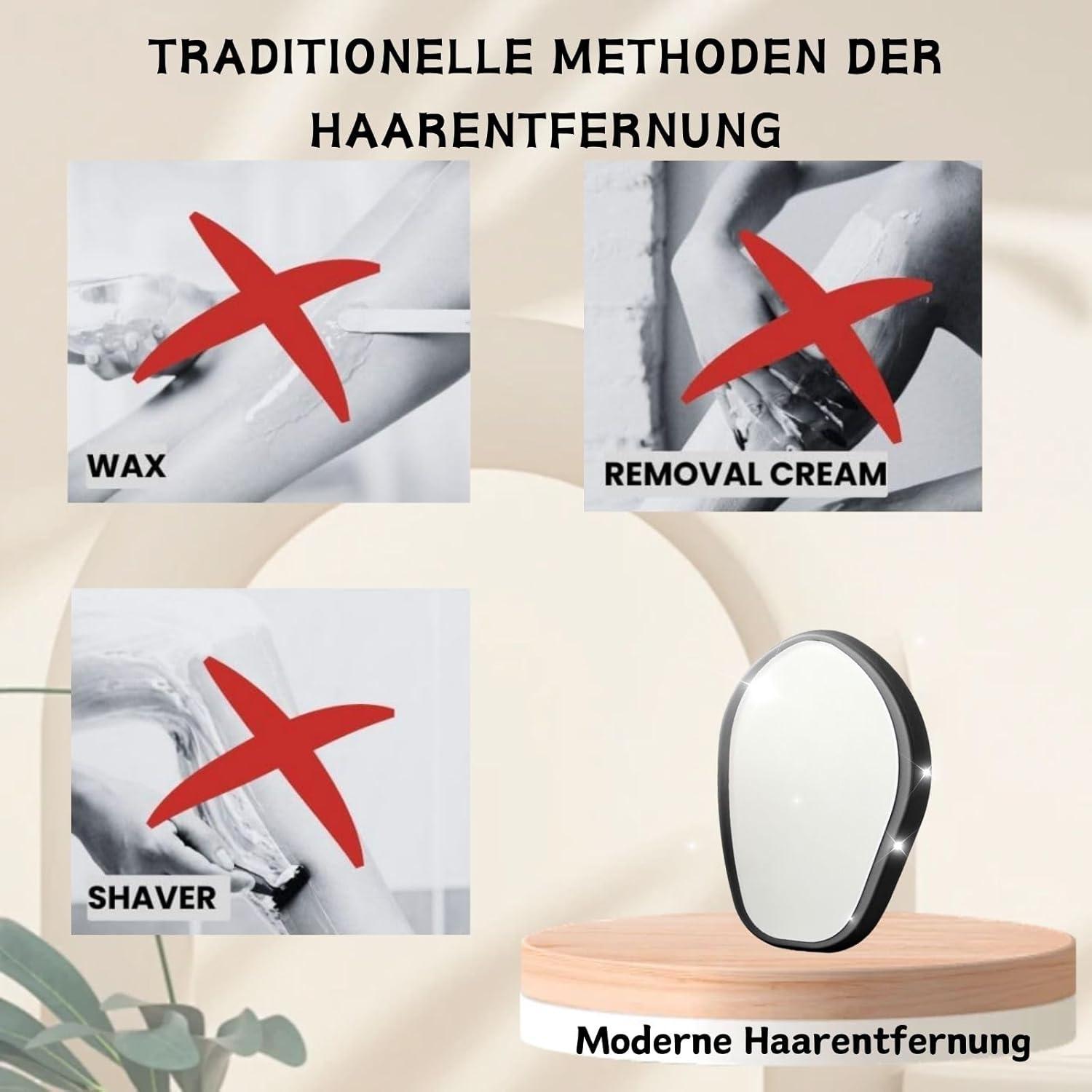 Nano Kristall Haarentferner Magic Gesicht Damen Schmerzfrei Wiederverwendbar