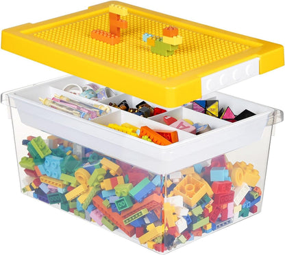 Aufbewahrungsbox für Spielzeug mit Deckel und AbnehmbaresTablett