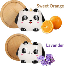 Panda-Kerzen Geschenkset für Frauen 2 Stück Bio Sojawachs