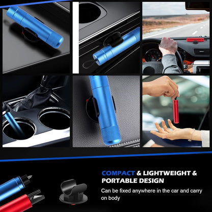 2in1 Auto Notfallhammer mit Gurtschneider – Rot & Blau