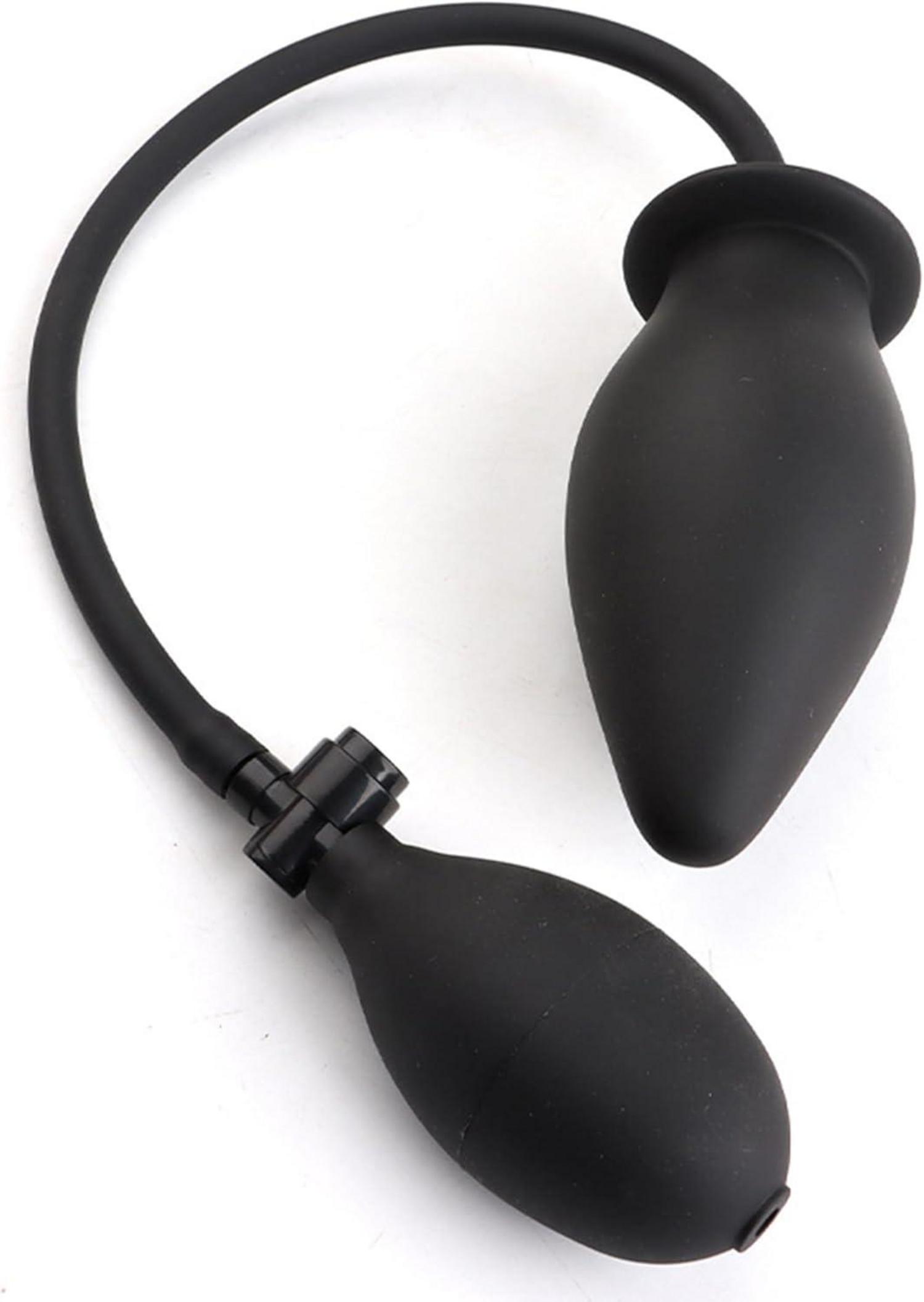 Aufblasbarer Analplug mit Pumpe Silikon Sexspielzeug für