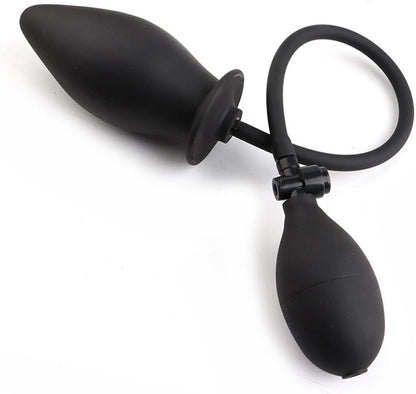 Aufblasbarer Analplug Silikon Pumpe Sexspielzeug Paare BDSM