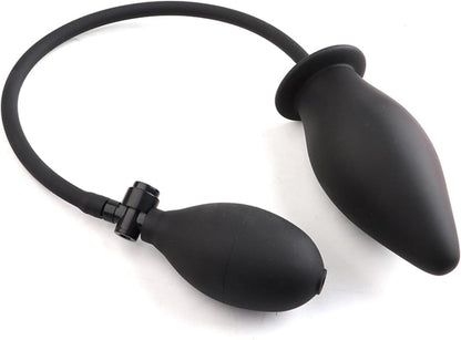 Aufblasbarer Analplug mit Pumpe Silikon für Männer Frauen BDSM