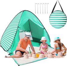 Strandmuschel Pop Up Zelt 2-3 Personen 50+ UV Schutz Tragbar