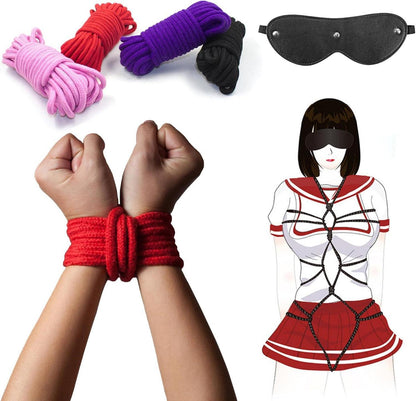 4er Set 10m BondageSeil SM Spielzeug Baumwollseil Fesseln Kits