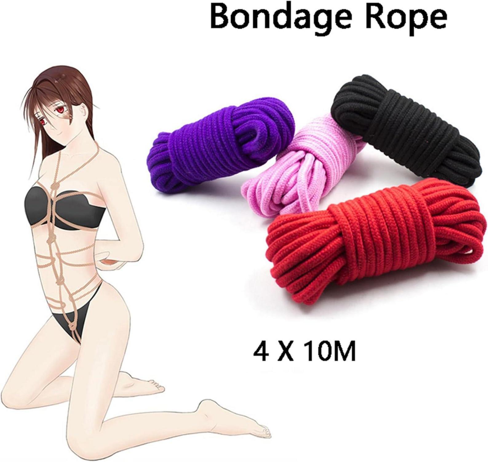 4er Set 10m BondageSeil SM Spielzeug Baumwollseil Fesseln Kits