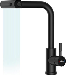APPASO Wasserhahn Schwarz Hochdruck Ausziehbar 3 Strahlarten