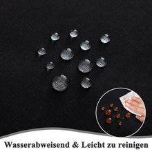 Tischdecke Schwarz 140x240cm Leinenoptik | Abwaschbar & Kratzfest