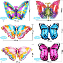 6er Schmetterling Folienballon Set für Party Dekoration