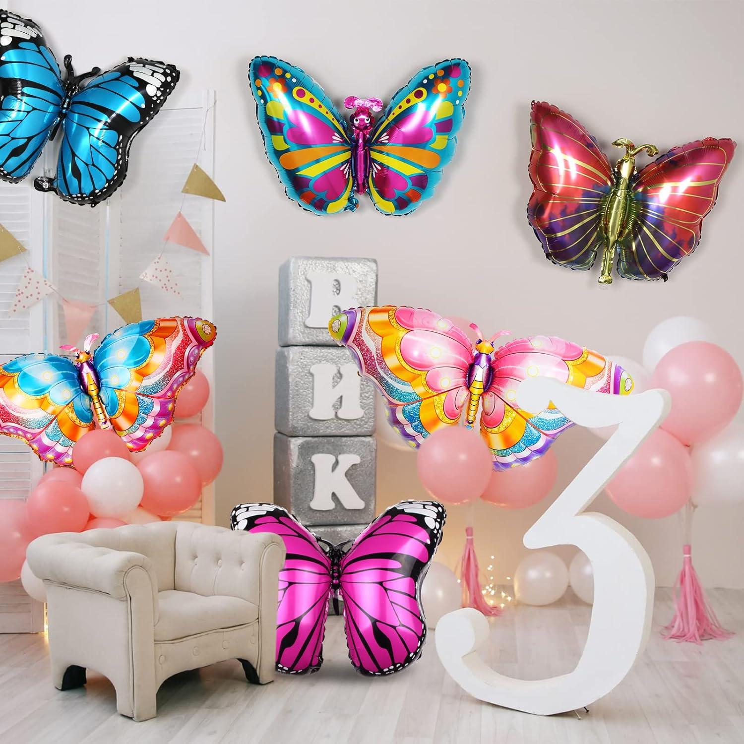 6er Pack Schmetterling Folienballon für Partydekorationen