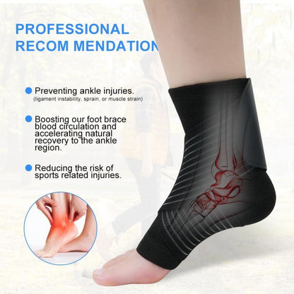 ACWOO Sprunggelenkbandage Schwarz Atmungsaktiv Flexibel One