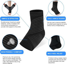 ACWOO Sprunggelenkbandage für Frauen Männer Schwarz 1er-Pack