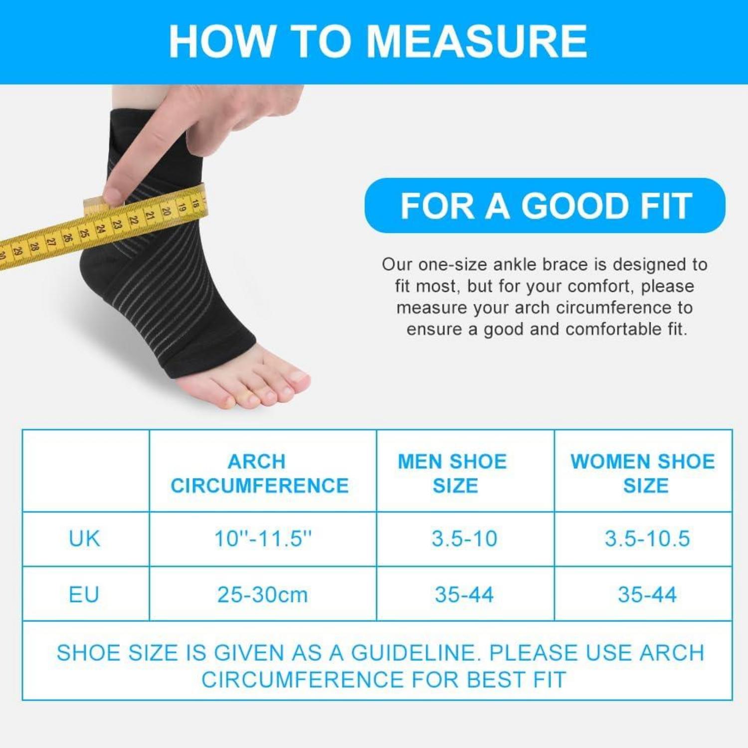 Einstellbare Sprunggelenkbandage Atmungsaktiv Flexible Fußbandage Schwarz