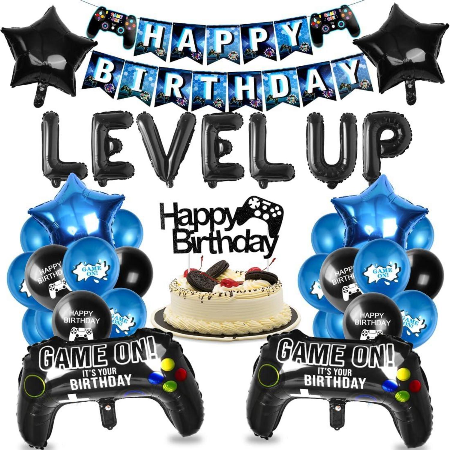 Videospiel Geburtstag Deko Set Gaming Controller Party Zubehör