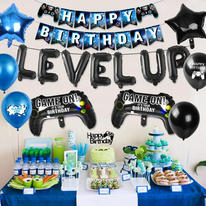 Videospiel Party Deko Set Gamer Geburtstag XXL Controller Ballons