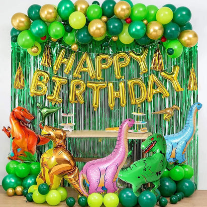 Dinosaurier Folienballon Set für Kinderparty Dekoration XXL 8 Stück