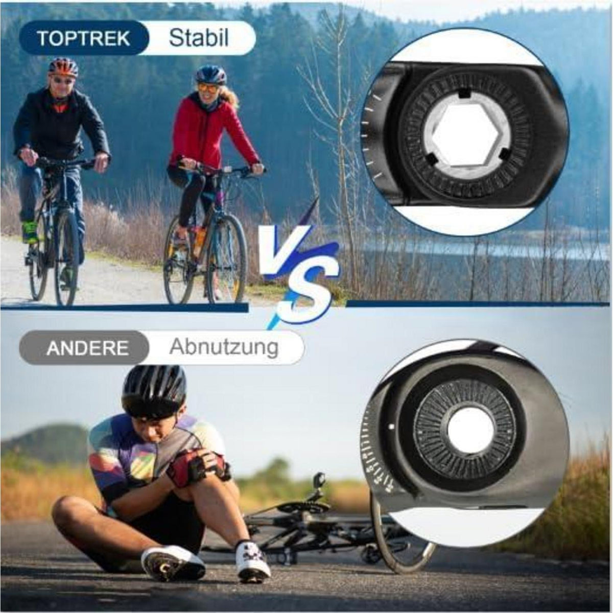 Fahrradvorbau Aluminium verstellbar ±60° für 31,8mm Lenker