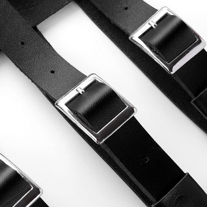 Herren Punk Body Brust Harness Leder Brustgürtel BDSM Fetisch Sexspielzeug