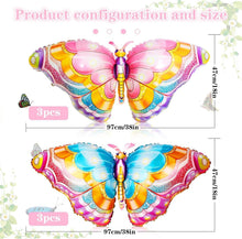 6er Set Schmetterling Folienballon Luftballon Party Deko