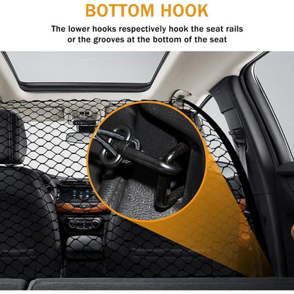 Hundegitter Auto Kofferraum – Sicherheitsnetz für Hunde 120x70cm