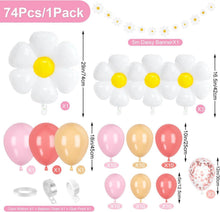 Gänseblümchen Geburtstag Luftballons Set - Pastell Ballon