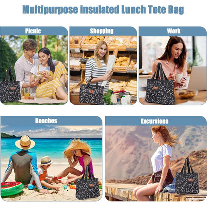 Lunchtasche 15L – Isolierkühltasche für Damen, Arbeit & Picknick