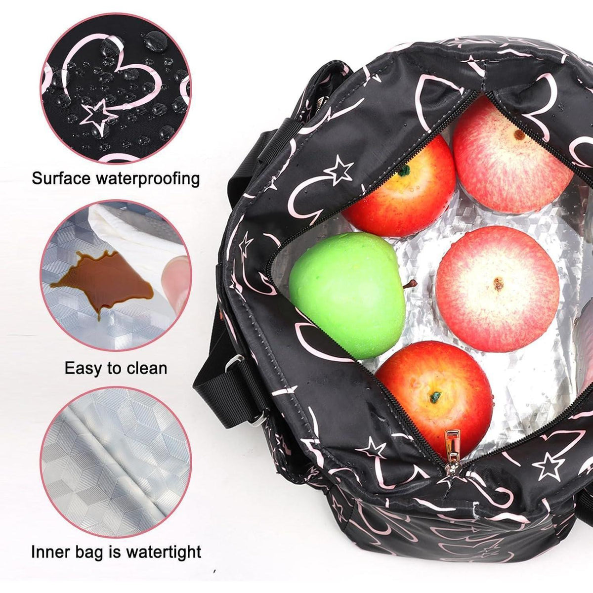 Lunchtasche 15L – Isolierkühltasche für Damen, Arbeit & Picknick