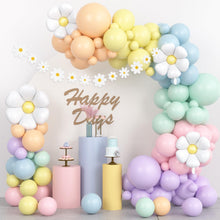 Gänseblümchen Geburtstag Luftballons Set – Pastell Girlande Kit Air