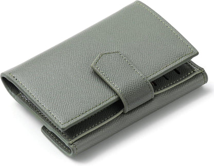Damen Geldbörse RFID Schutz Kartenetui Portemonnaie Zipper Tasche